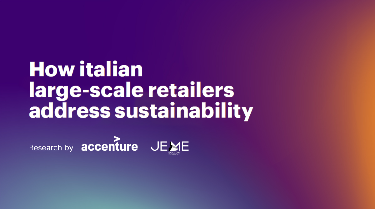 You are currently viewing Italian Large-Scale Distribution’s Approach to Sustainability, Accenture 2020
